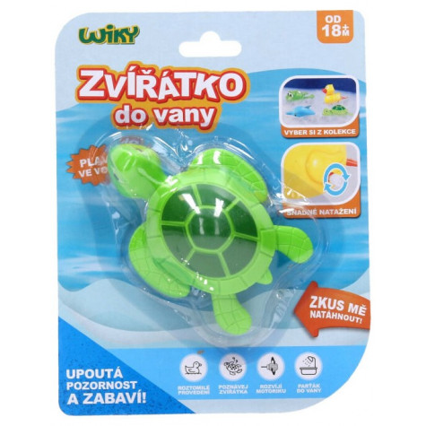 Wiky Natahovací zvířátko do vany 10 cm - Želva ~ 2