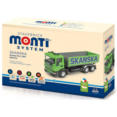 Stavebnice Monti System 67,2 Skanska Scania 114 L 1:48