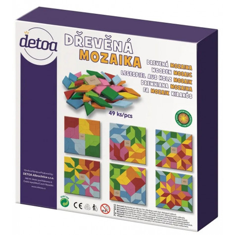 Detoa Dřevěná mozaika 49 ks ~ 4