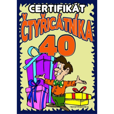 Certifikát čtyřicátníka