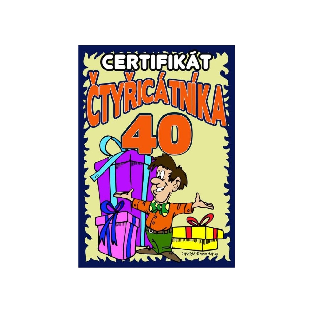 Certifikát čtyřicátníka