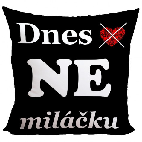 Polštář oboustranný 40 x 40 cm - Dnes Ano/Ne ~ 3
