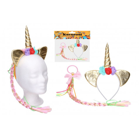 Wiky Set karneval Čelenka jednorožec ~ 2