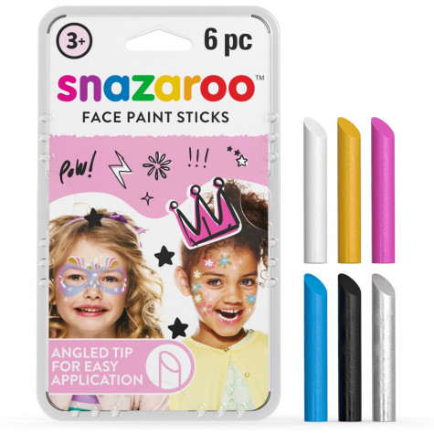 Snazaroo Tužky na obličej - 6 barev - dívčí