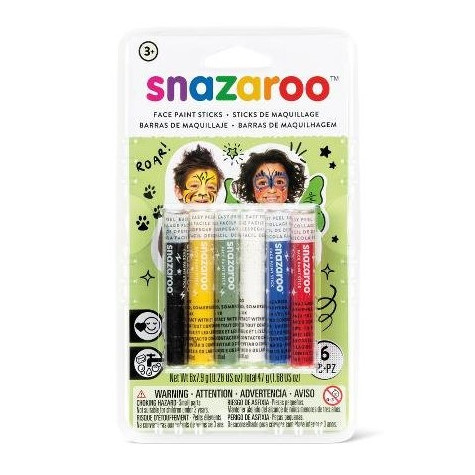 Snazaroo Tužky na obličej - 6 barev - uni ~ 2