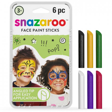 Snazaroo Tužky na obličej - 6 barev - uni ~ 1