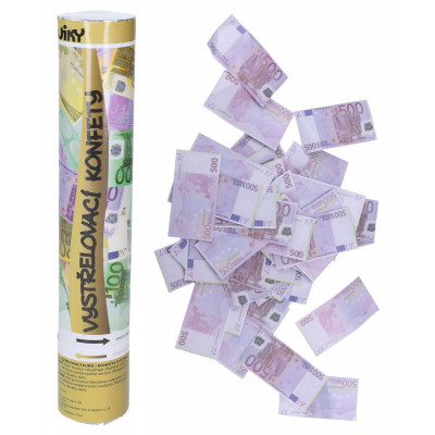 Wiky Párty konfety vystřelovací 30 cm - Euro