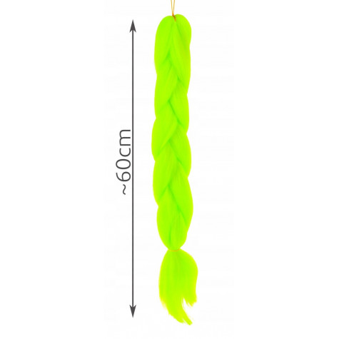 Soulima 10348 Syntetické vlasy příčesek - neonový žlutozelený