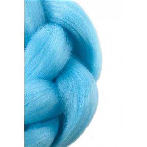 Soulima 10349 Syntetické vlasy příčesek - světle modrý