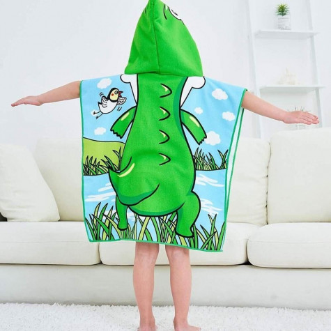 Dětská osuška s kapucí - krokodýl ~ 1