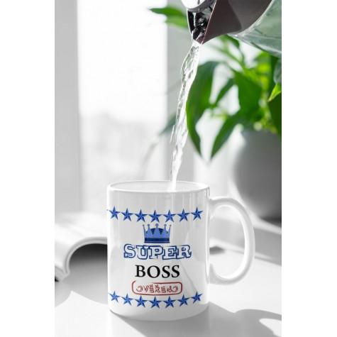 Hrnek 330 ml - Super boss ověřeno ~ 2
