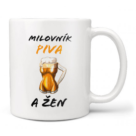 Hrnek 330 ml - Milovník piva a žen