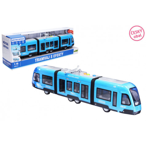 Wiky Tramvaj s efekty modrá 44 cm ~ 1