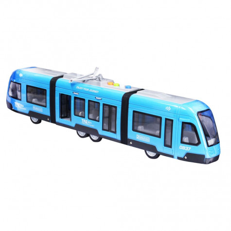 Wiky Tramvaj s efekty modrá 44 cm ~ 2