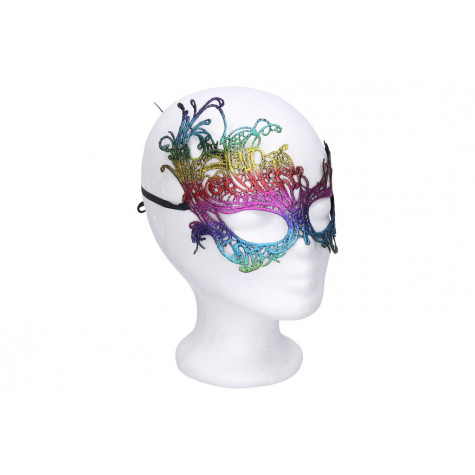 Wiky Karnevalová maska škraboška - barevná