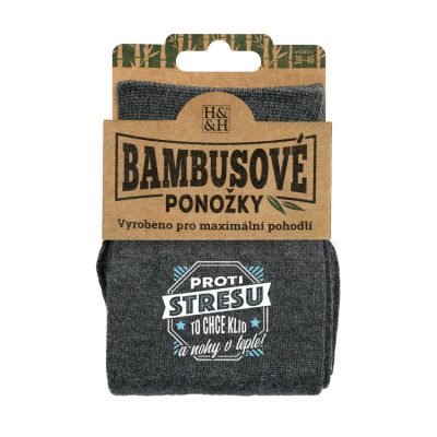 Albi Bambusové ponožky - Proti stresu - vel. 39-46