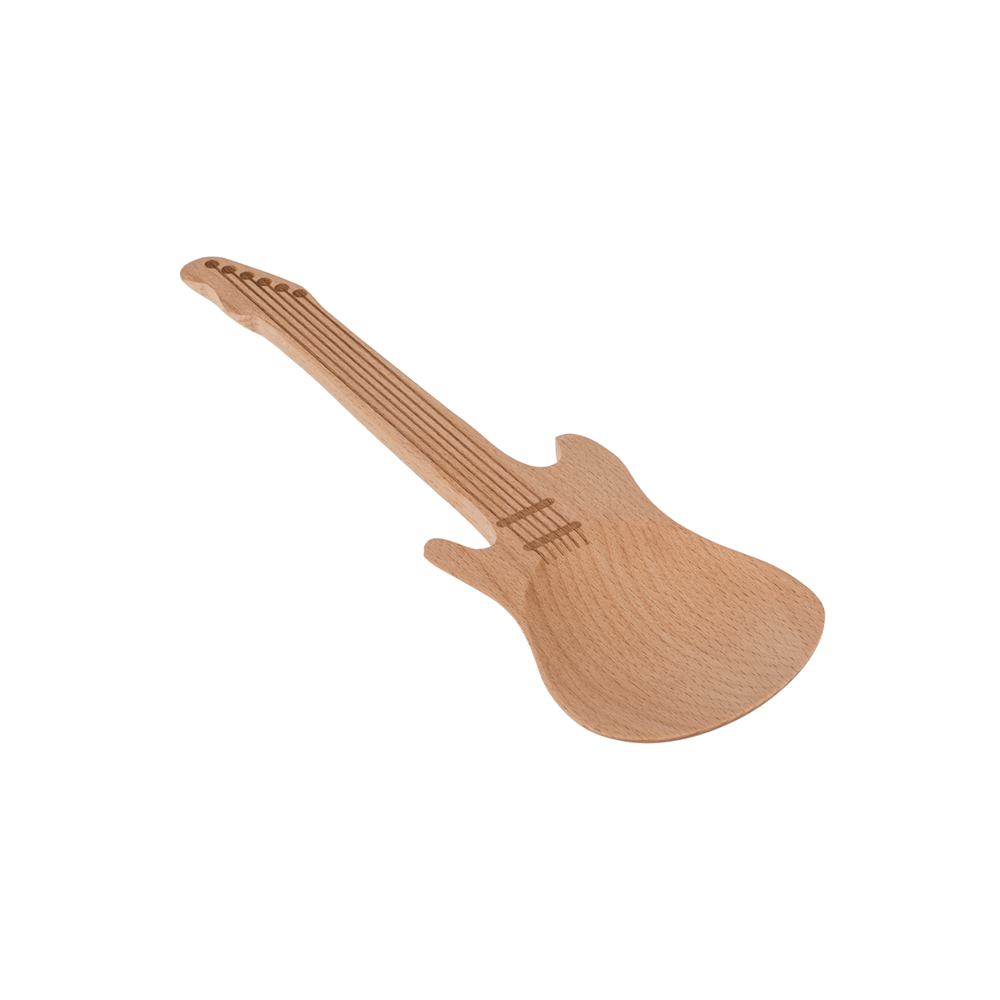Dřevěná vařečka - salátová lžíce - Elektrická kytara