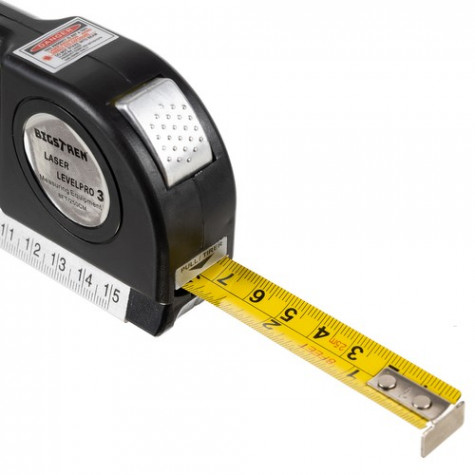Bigstren 21747 Laserová vodováha se zabudovaným metrem 250cm ~ 7