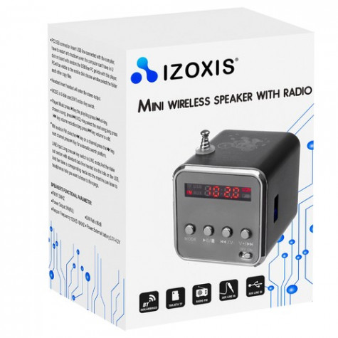 Izoxis Mini reproduktor bezdrátový s rádiem ~ 8