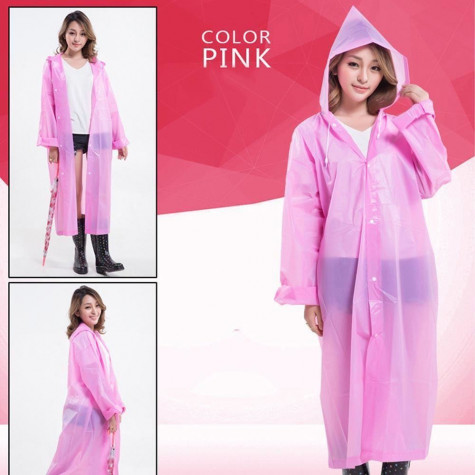 Pláštěnka na knoflíky - růžová - univerzální ~ 1