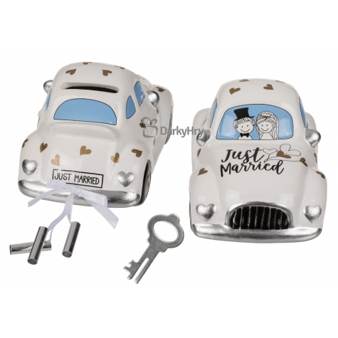 Svatební pokladnička auto - Just married ~ 2