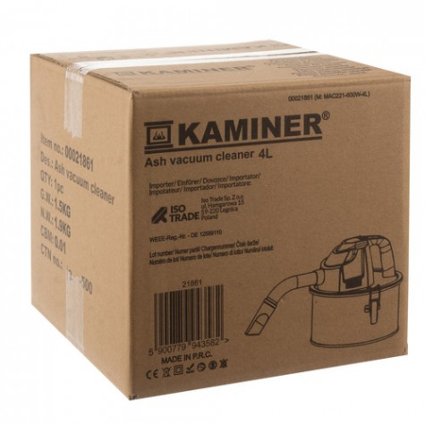 Kaminer 21861 Vysavač na popel objem 4L ~ 10