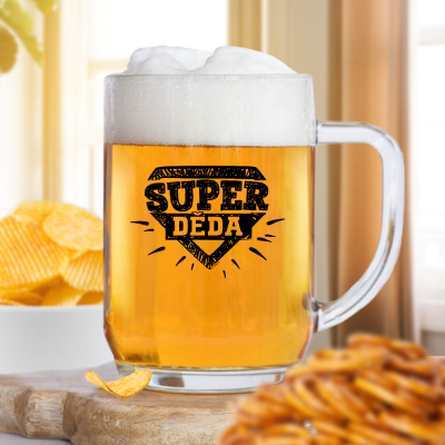 Ahome Půllitr na pivo 500 ml - Super děda