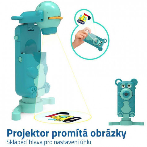 Medvídek s projektorem na kreslení