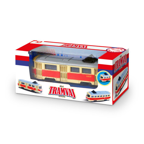 Rappa Tramvaj Tatra T3 česká kovová retro 8 cm