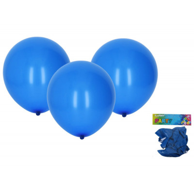 Wiky Balónek nafukovací 30 cm - 10ks - modrý