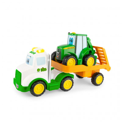 John Deere Kids Traktor Johny s tahačem 37 cm