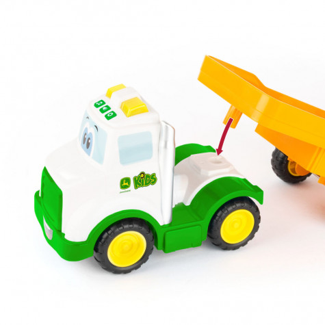 John Deere Kids Traktor Johny s tahačem 37 cm ~ 3