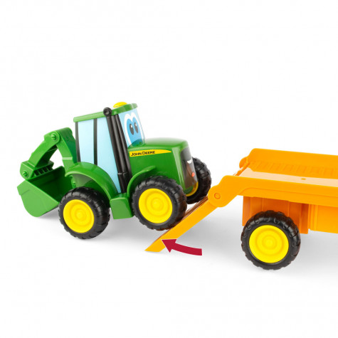 John Deere Kids Traktor Johny s tahačem 37 cm ~ 4