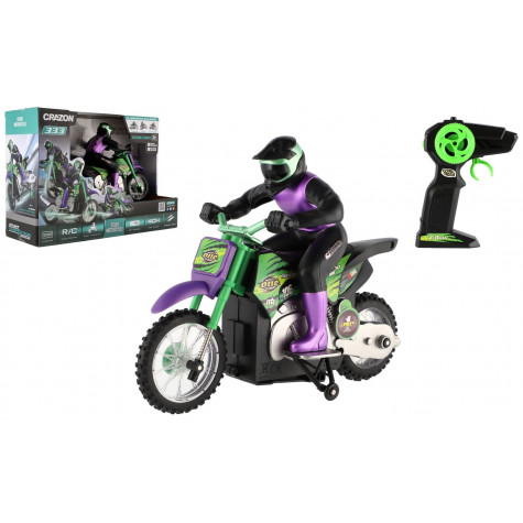 Motorka RC plast 22cm 2,4GHz na dálkové ovládání na baterie ~ 1