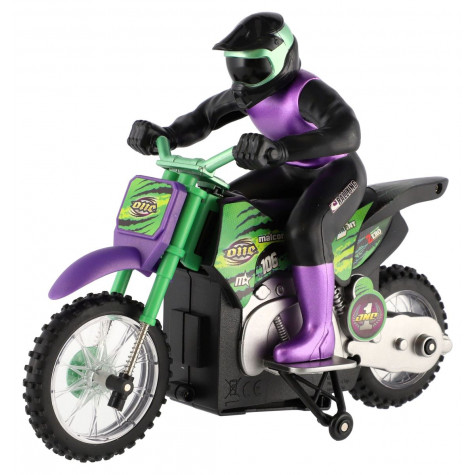 Motorka RC plast 22cm 2,4GHz na dálkové ovládání na baterie ~ 2