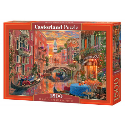 Castorland Puzzle Romantický večer v Benátkách 1500 dílků