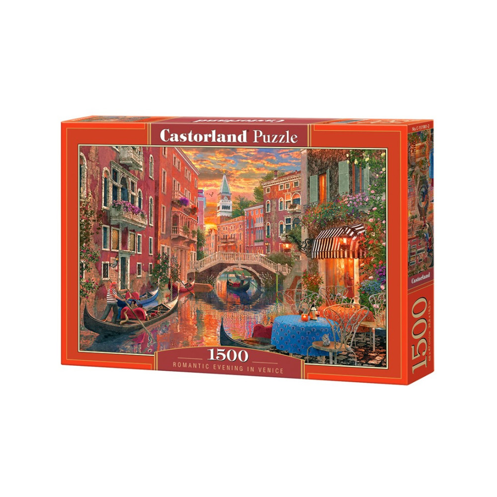 Castorland Puzzle Romantický večer v Benátkách 1500 dílků