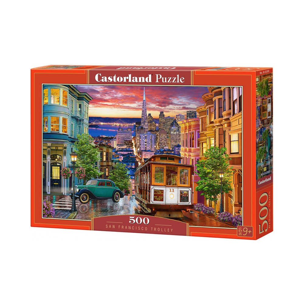 Castorland Puzzle Tramvaj v San Franciscu 500 dílků