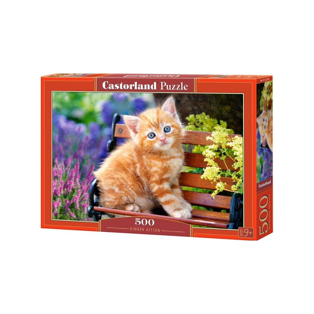 Castorland Puzzle Kotě na lavičce 500 dílků