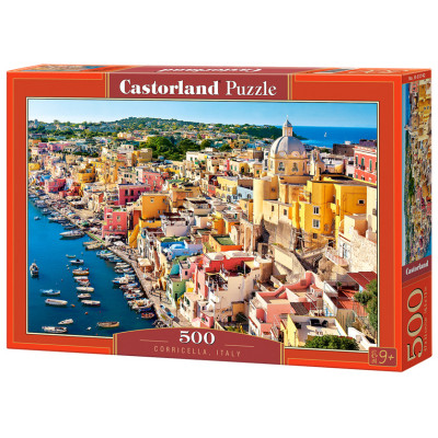 CASTORLAND Puzzle Přístav Corricella, Itálie 500 dílků