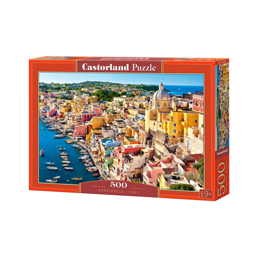 CASTORLAND Puzzle Přístav Corricella, Itálie 500 dílků