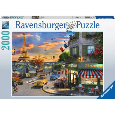 RAVENSBURGER Puzzle Západ slunce v Paříži 2000 dílků