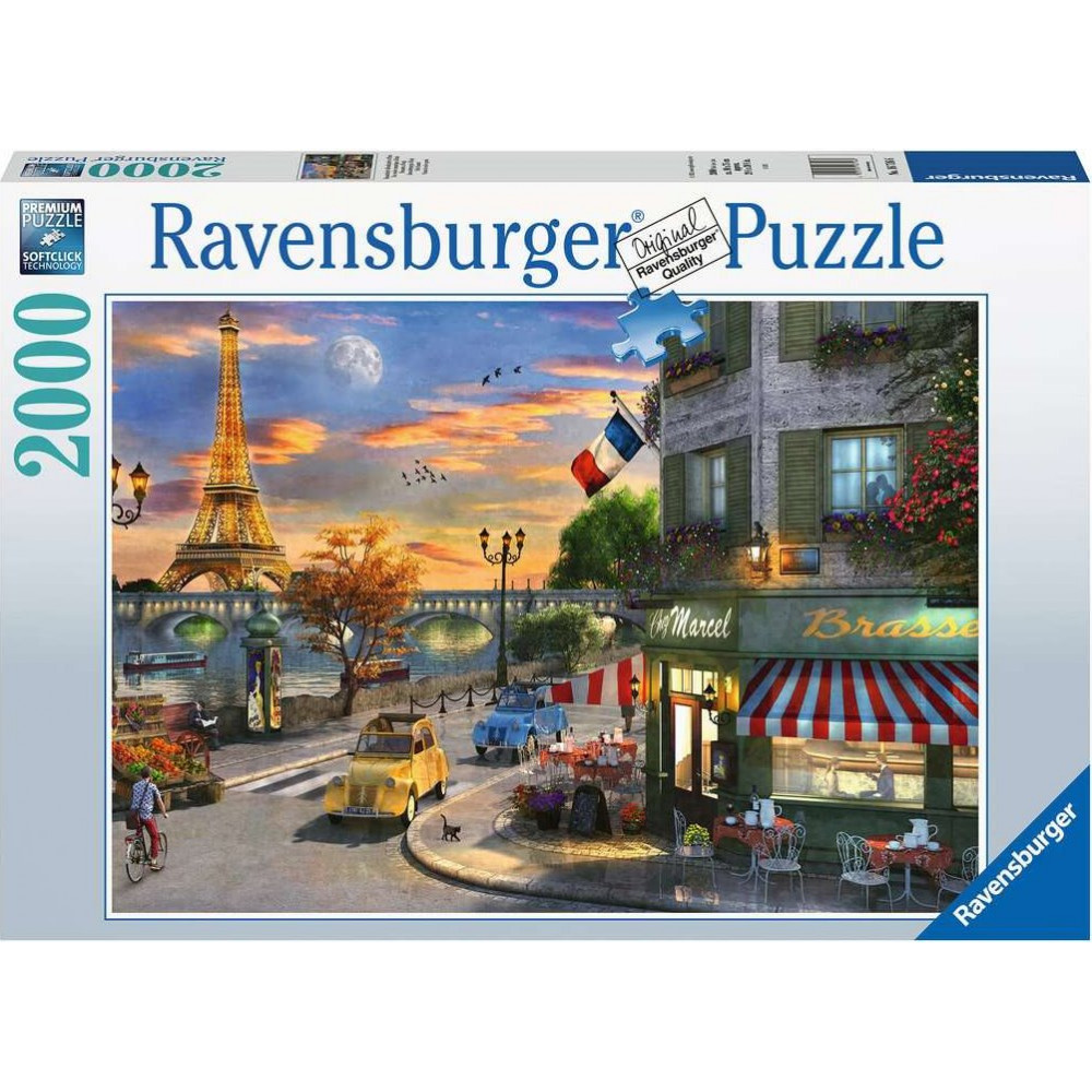 RAVENSBURGER Puzzle Západ slunce v Paříži 2000 dílků