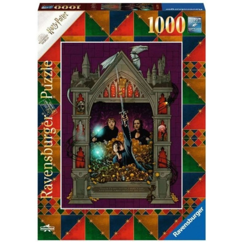 RAVENSBURGER Puzzle Harry Potter 7: Trezor v Gringottovic bance 1000 dílků