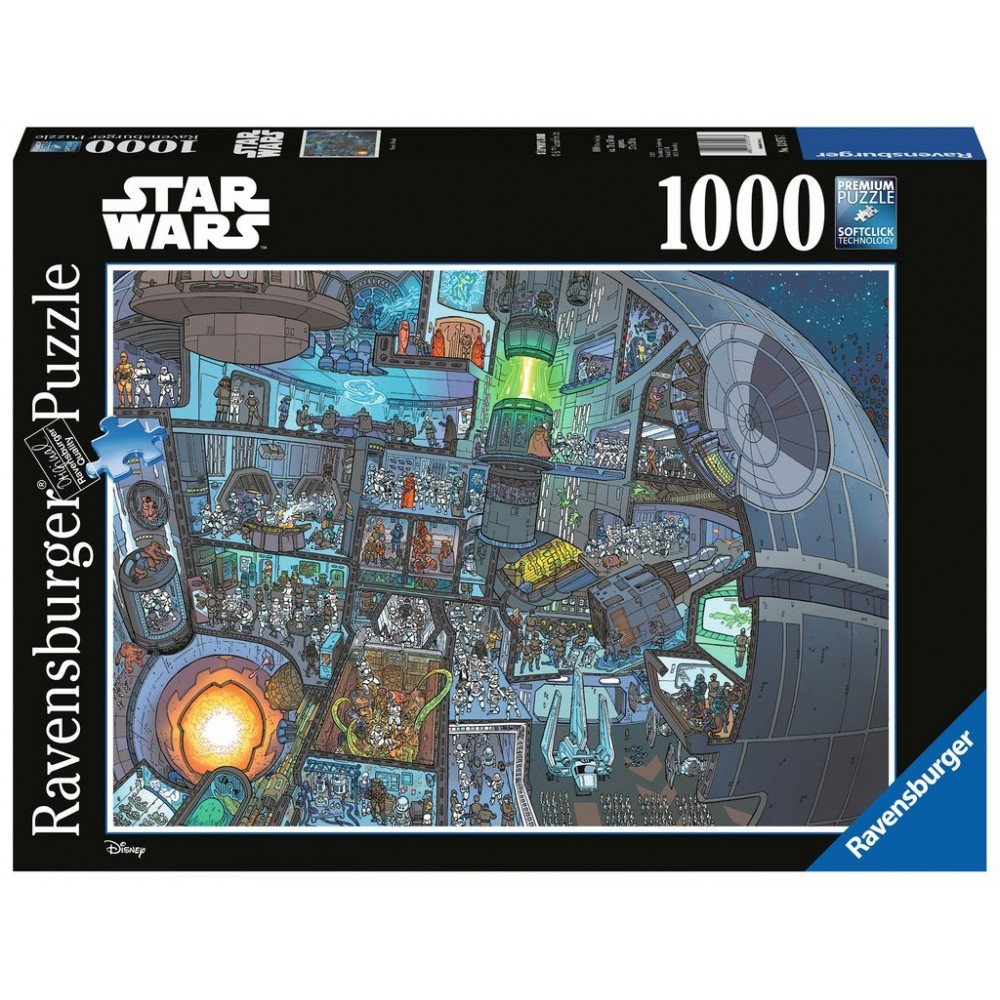 RAVENSBURGER Puzzle Star Wars: Kde je Žvejkal? 1000 dílků