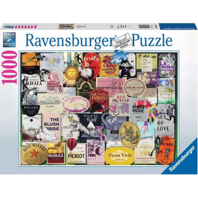 RAVENSBURGER Puzzle Vinné etikety 1000 dílků