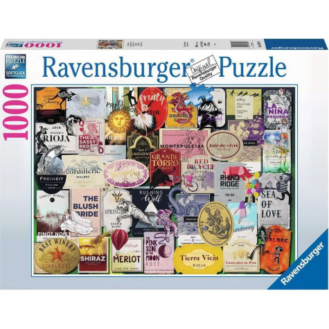 RAVENSBURGER Puzzle Vinné etikety 1000 dílků ~ 1
