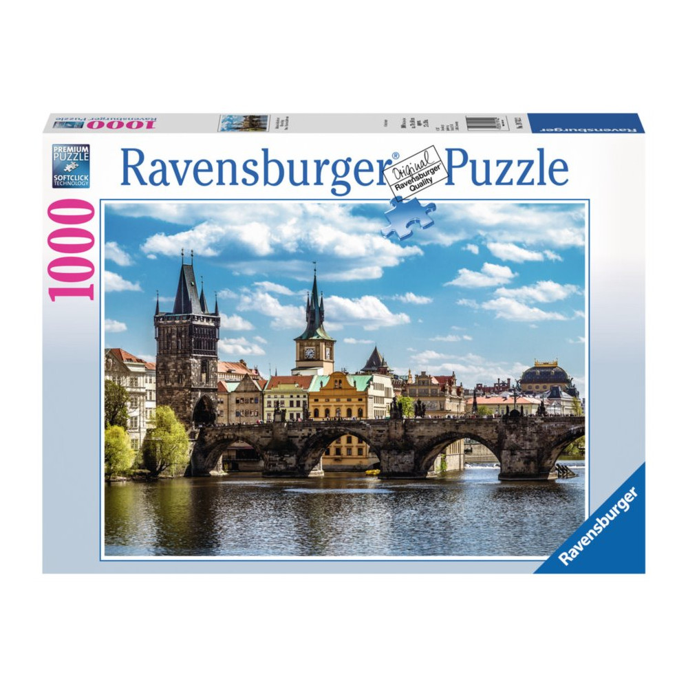 RAVENSBURGER Puzzle Pohled na Karlův most, Praha 1000 dílků