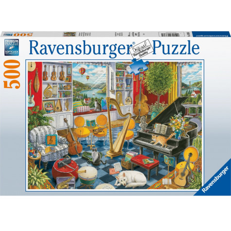 RAVENSBURGER Puzzle Hudební místnost 500 dílků ~ 1