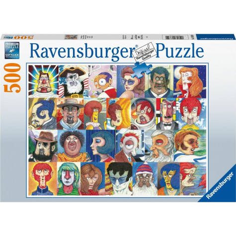 RAVENSBURGER Puzzle Tváře 500 dílků